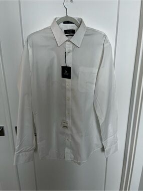 Nordstrom Men's White Dress Shirt - Point Collar